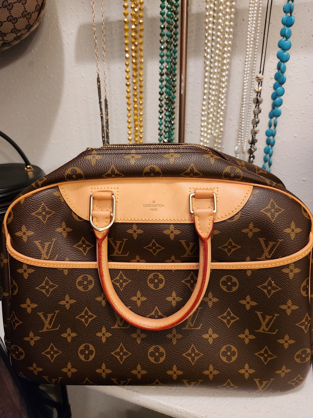 Louis Vuitton Monogram Brown and Tan Satchel